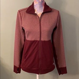 Adidas Burgundy Maroon Small Zip up Jacket